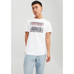 Jack & Jones Kurzarmshirt »JJBRIX TEE SS CREW NECK« White Größe S