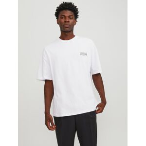 Jack & Jones Kurzarmshirt »JORSANTORINI GRAPHIC TEE SS CREW NECK SN« bright white Größe L