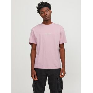 Jack & Jones Rundhalsshirt »JORVESTERBRO TEE SS CREW NECK NOOS« Pink Nectar Größe M