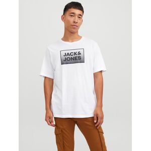 Jack & Jones T-Shirt »JJSTEEL TEE SS CREW NECK« white Größe S