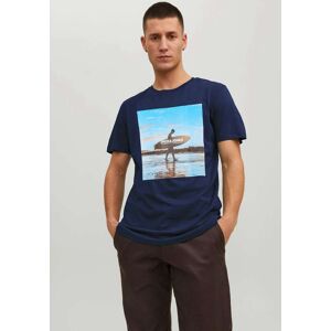 Jack & Jones Rundhalsshirt »JJGEM TEE SS CREW NECK« Navy Blazer Größe S