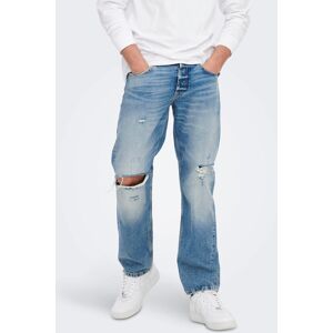 ONLY & SONS Loose-fit-Jeans »ONSEDGE LOOSE« light blue Größe 31