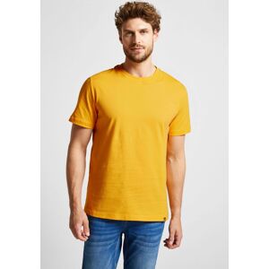 STREET ONE MEN T-Shirt, im Basic Style sunset yellow Größe S (48)