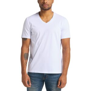 MUSTANG V-Shirt, mit Logostickerei white Größe XL