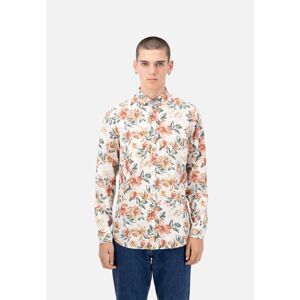 colours & sons Kurzarmhemd »Hemden Shirt-Flower Print« Orange Größe L