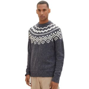 TOM TAILOR Strickpullover, mit Twotone-Muster sky captai Größe M