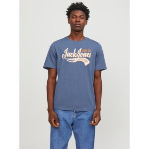 Jack & Jones Rundhalsshirt »JJELOGO TEE SS O-NECK 2 COL SS24 SN« Ensign Blue Größe S