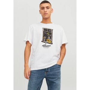 Jack & Jones Rundhalsshirt »JORAFTERLIFE TEE SS CREW NECK SN« bright white Größe XS