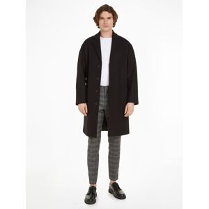 Calvin Klein Wollmantel »MODERN WOOL BLEND COAT«, mit Markenlabel Ck Black Größe S