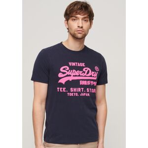 Superdry Print-Shirt »SD-NEON VL T SHIRT« french navy Größe M