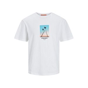 Jack & Jones T-Shirt »JORARUBA SMALL PHOTO TEE SS CREW NECK« bright white Größe XL