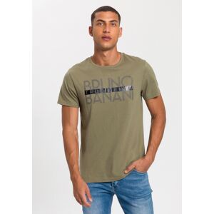 Bruno Banani T-Shirt, mit glänzendem Print khaki Größe XXL (60/62)