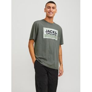 Jack & Jones Kurzarmshirt »JCOLOGAN TEE SS CREW NECK SS24 LN« agave green Größe XL
