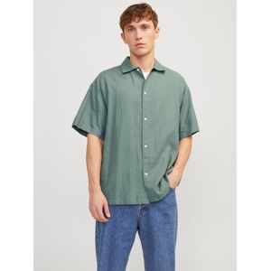 Jack & Jones Kurzarmhemd »JORFARO LINEN OVERSIZED SHIRT SS SN« laurel wreath Größe S