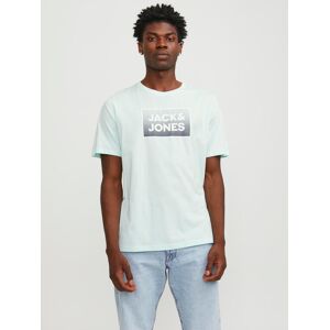 Jack & Jones T-Shirt »JJSTEEL TEE SS CREW NECK« soothing sea Größe XL