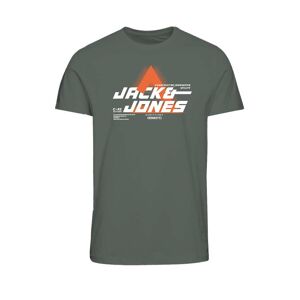 Jack & Jones T-Shirt »JCOPHOTO TEE SS CREW NECK FST« agave green Größe M