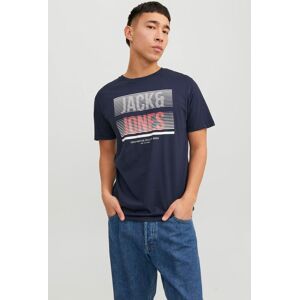 Jack & Jones Kurzarmshirt »JJBRIX TEE SS CREW NECK« Navy Blazer Größe XL