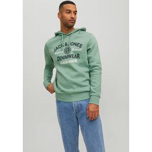 Jack & Jones Kapuzensweatshirt »LOGO SWEAT HOOD« granite green Größe S
