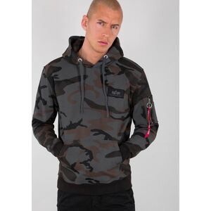 Alpha Industries Kapuzensweatshirt »BACK PRINT HOODY« black camo Größe S