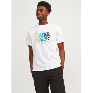 Jack & Jones T-Shirt »JCOMAP SUMMER LOGO TEE SS CREW NECK SN« white Größe M