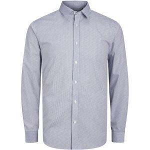 Jack & Jones Langarmhemd »JJJOE PRINT SHIRT LS SS24« Medieval Blue stripes Größe L