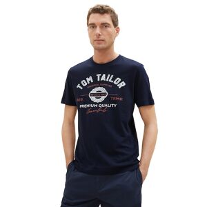 TOM TAILOR T-Shirt, mit grossem Logofrontprint sky captain blue Größe XXXL