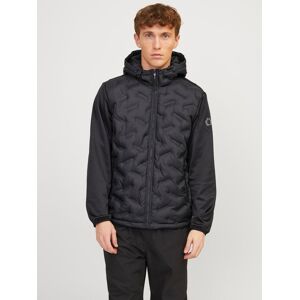 Jack & Jones Hybridjacke »JCOHEAT HYBRID JACKET NOOS«, mit Kapuze black Größe L