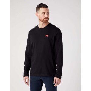 Wrangler Strickpullover »Pullover LS Sign Off Tee« Schwarz Größe M