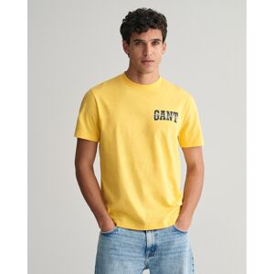 Gant T-Shirt »GANT Arch Script Graphic T-Shirt«, mehrfarbiger Print smooth yellow Größe XL