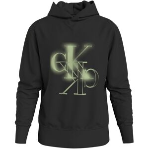 Calvin Klein Jeans Kapuzensweatshirt »MIRRORED CK LOGO HOODIE« Ck Black Größe XXL