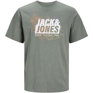 Jack & Jones Rundhalsshirt »JCOMAP LOGO TEE SS CREW NECK SN« Agave Green Größe XL