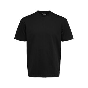 SELECTED HOMME T-Shirt »SLHLOOSETRUMAN SS O-NECK TEE NOOS« black Größe M