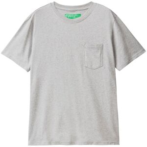 United Colors of Benetton T-Shirt, mit aufgesetzter Brusttasche grau Größe L