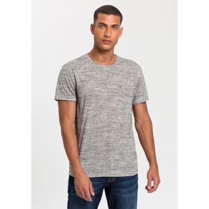 Bruno Banani T-Shirt, mit Brusttasche grau-meliert Größe XXXL (64/66)
