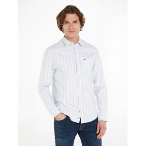 Tommy Jeans Langarmhemd »TJM REG OXFORD STRIPE SHIRT«, mit Brusttasche Breezy Blue Stripe Größe XL