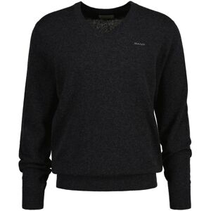 Gant V-Ausschnitt-Pullover »Extrafine Lambswool V-Neck«, Lammwolle, Premium,... DK CHARCOAL MELANGE Größe XXXL