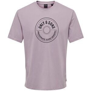 ONLY & SONS Rundhalsshirt »ONSLAMER LIFE REG LOGO SS TEE« Nirvana Größe M