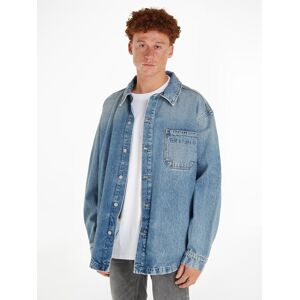 Tommy Jeans Outdoorhemd »AIDEN OVERSHIRT AH7017«, mit Logoschriftzug Denim Light Größe XXL