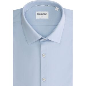 Calvin Klein Kurzarmhemd »STRETCH PIQUE SOLID SLIM SHIRT« Kentucky Blue Größe 38