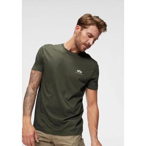 Alpha Industries Rundhalsshirt »BASIC T SMALL LOGO« olivgrün Größe S