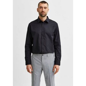 SELECTED HOMME Businesshemd »SLHSLIMETHAN SHIRT« schwarz Größe L (50)