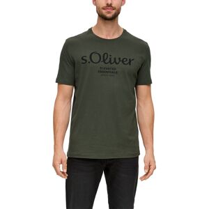 s.Oliver T-Shirt, aus atmungsaktiver Baumwolle olive Größe S