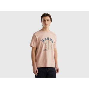 United Colors of Benetton T-Shirt, mit mehrfarbigen Print rose Größe S