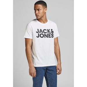 Jack & Jones T-Shirt »CORP LOGO TEE«, mit Logoprint weiss-schwarz Größe XS (44)