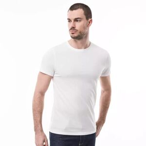 Manor Man - T-Shirt, Rundhals, Kurzarm, Für Herren, Ecru, Größe S