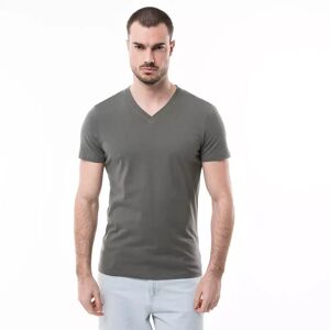 Manor Man - T-Shirt, V-Neck, Kurzarm, Für Herren, Lindengrün, Größe M