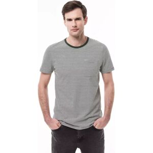 Manor Man - T-Shirt, Rundhals, Kurzarm, Für Herren, Dunkelgrün, Größe M