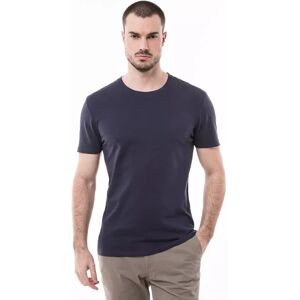 Manor Man - T-Shirt, Classic Fit, Kurzarm, Für Herren, Saphirblau, Größe L