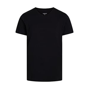NORVIG Men's V-Neck S/S Black T-Shirt, S