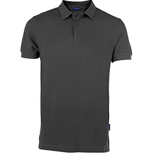 HRM Herren Luxury Polo, dunkelgrau, Gr. 2XL I Premium Polo Shirt Herren aus 100% Baumwolle I Basic Polohemd bis 60°C farbecht waschbar I Hochwertige & nachhaltige Herren-Bekleidung